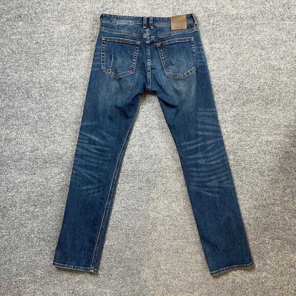 BlankNYC Jeans Mens 29 Wooster Slim Fit Stretch Cotton Straight Blue Medium Wash - Picture 8 of 11